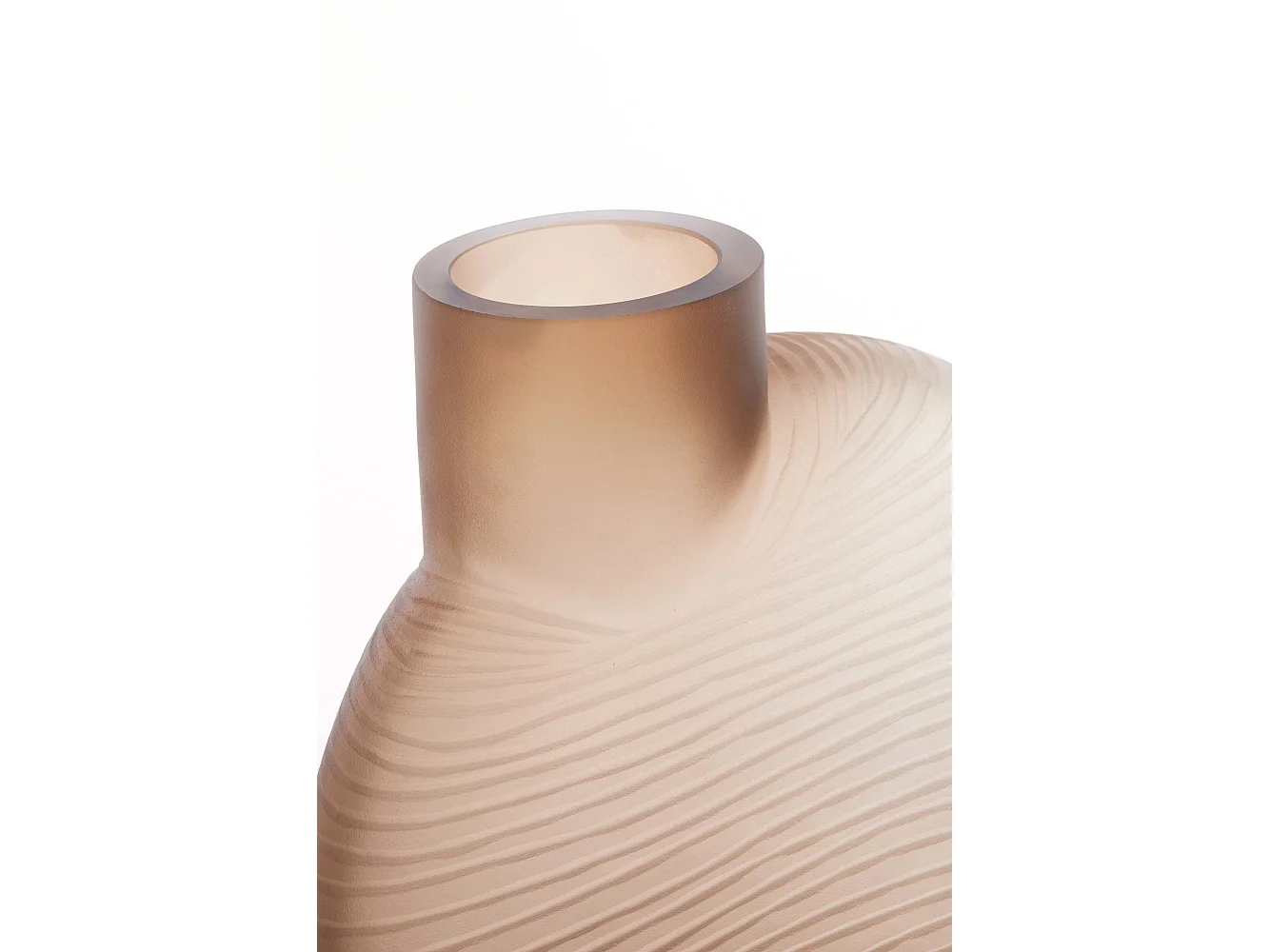 Vase TORNA - 25x13x27,5cm - Marron