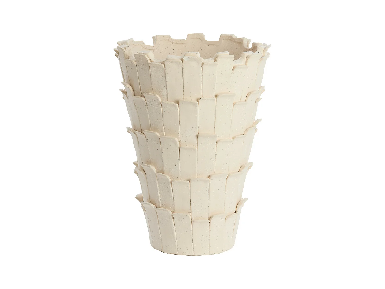Vase BANYA - Ø33x34cm - Blanc