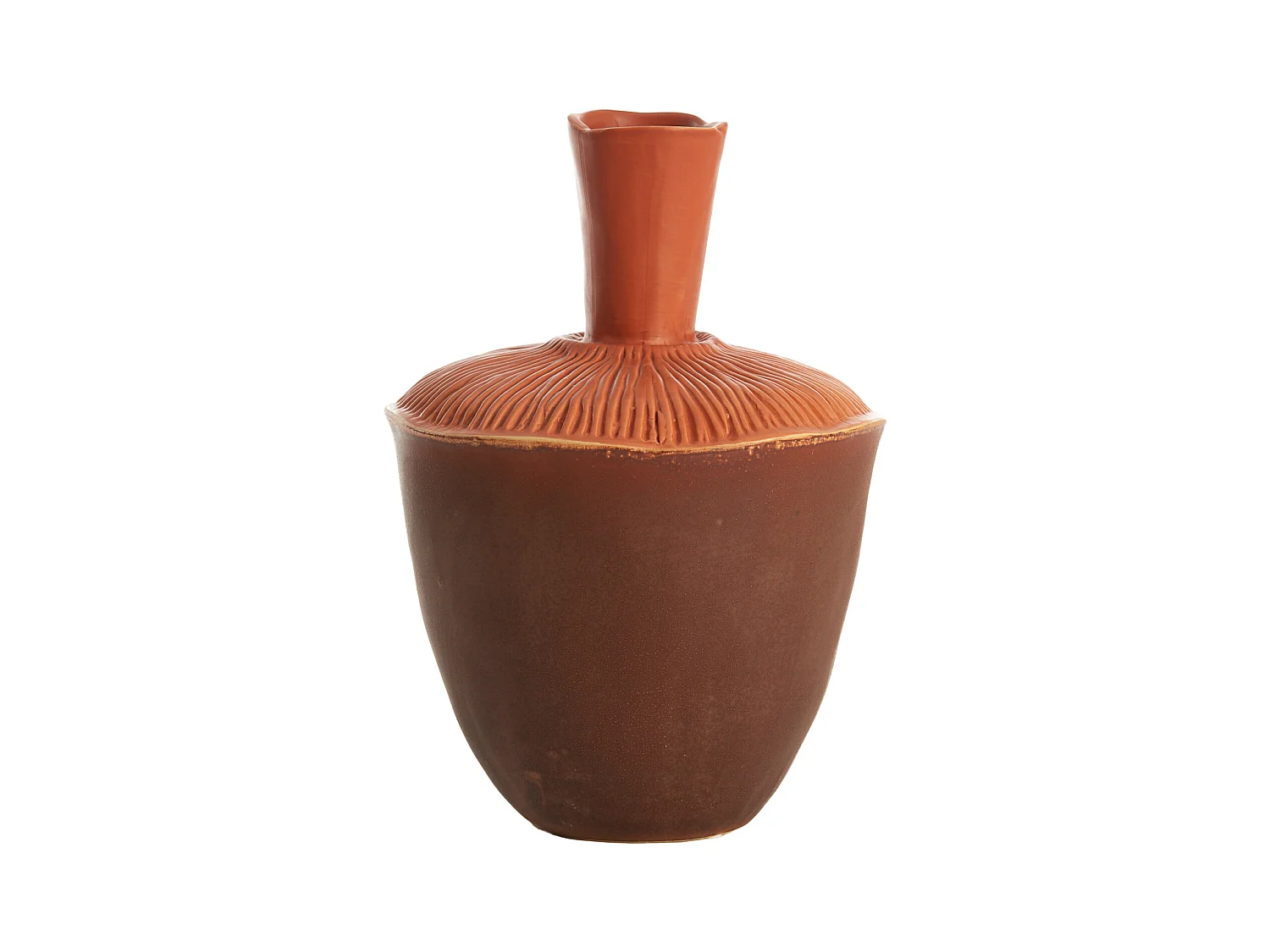 Vase NEIRA - Ø20x29cm - Marron