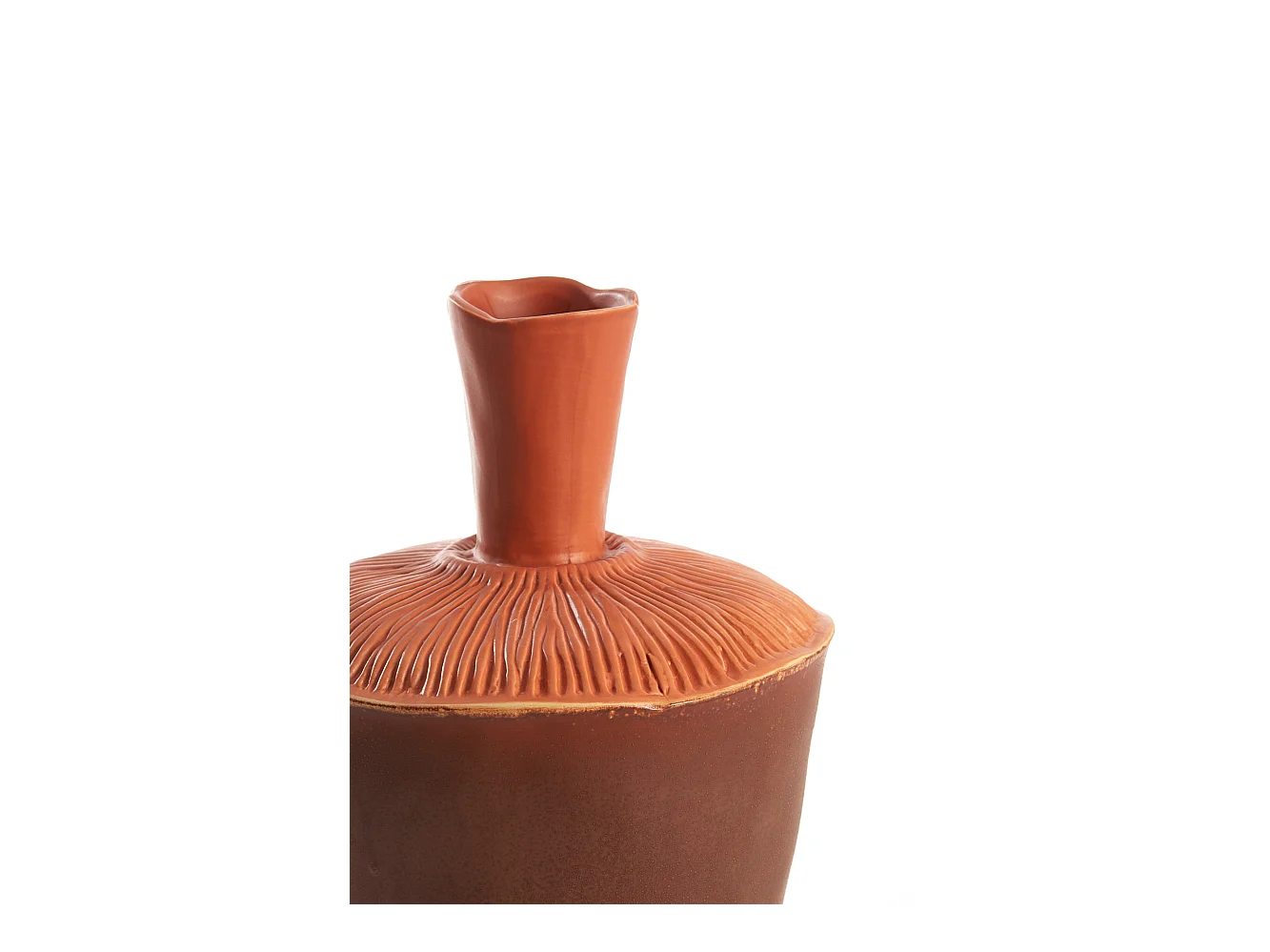 Vase NEIRA - Ø20x29cm - Braun
