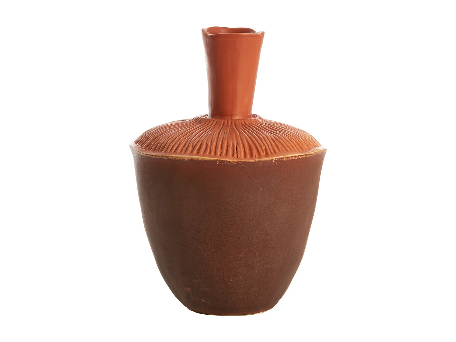 Jarrón NEIRA - Ø20x29cm - Marrón