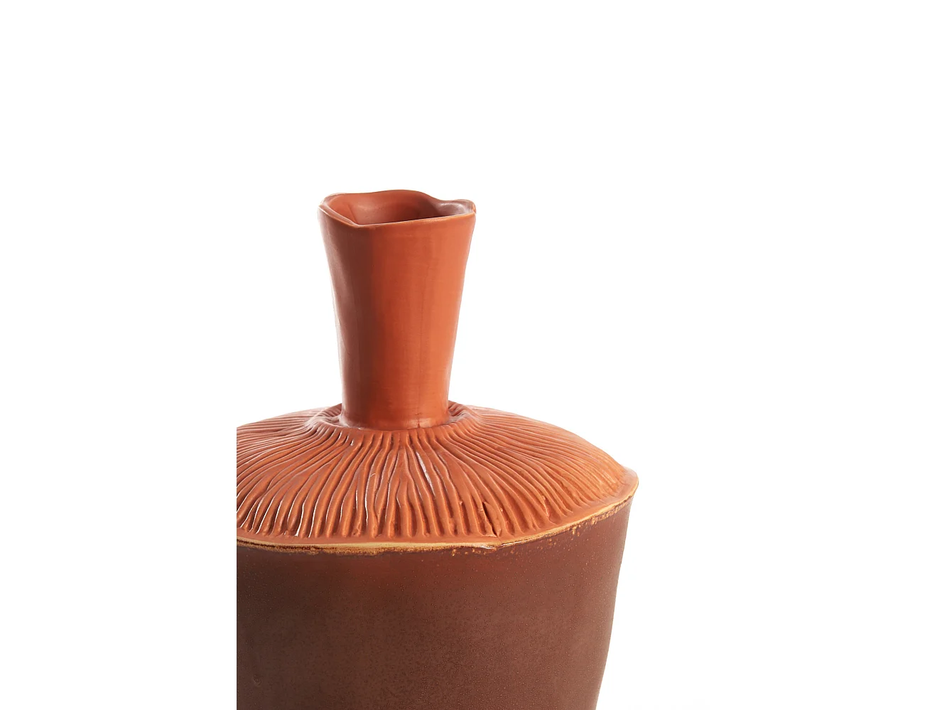 Jarrón NEIRA - Ø20x29cm - Marrón