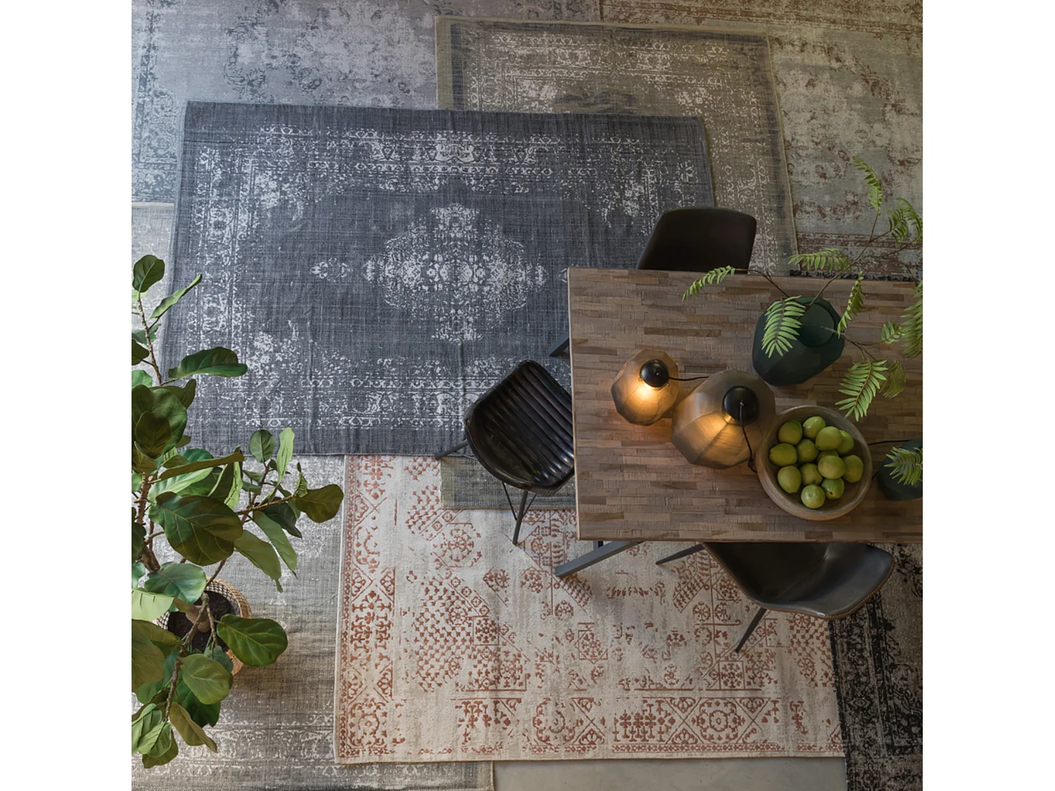 Vase PACENGO - Ø33x32cm - Marron