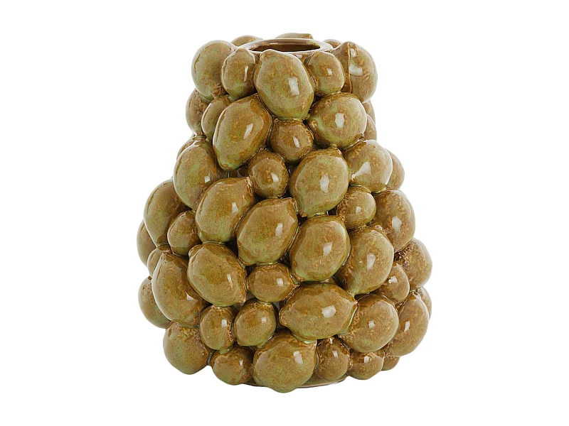 Vase CITRUS - Ø19x21cm - Marron