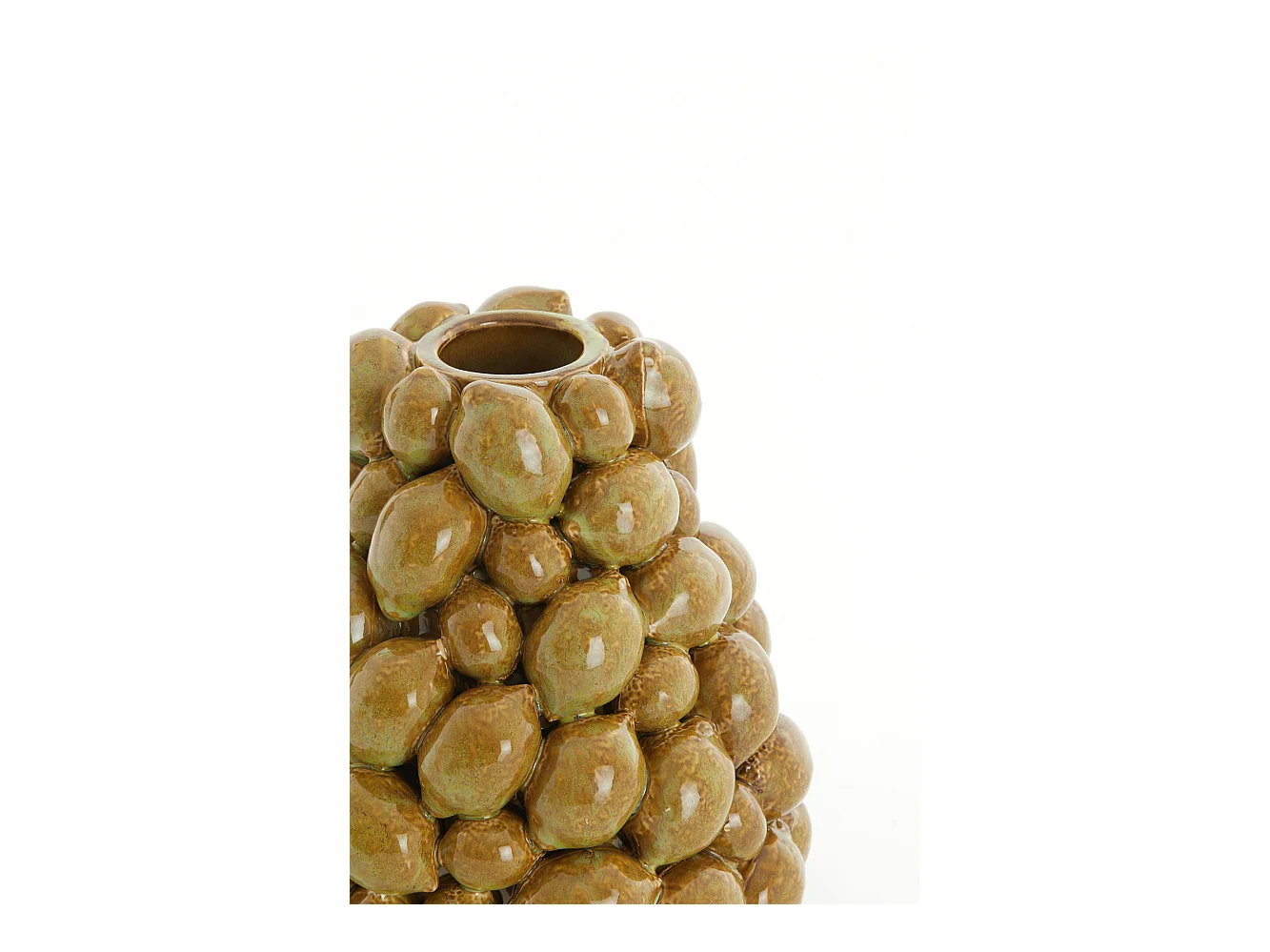 Vase CITRUS - Ø19x21cm - Marron