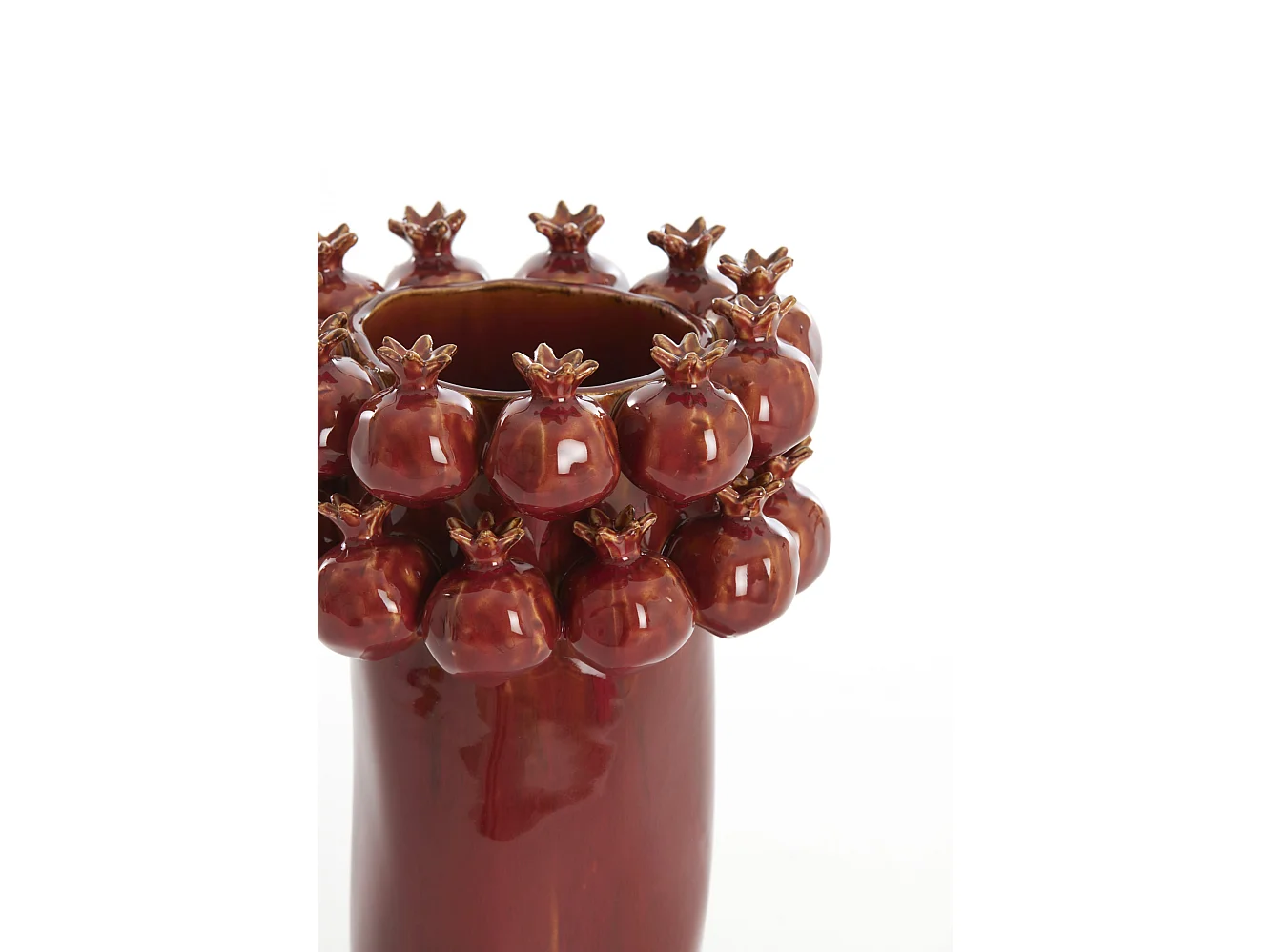 Vase GRENADE - Ø20x29,5cm - Rouge