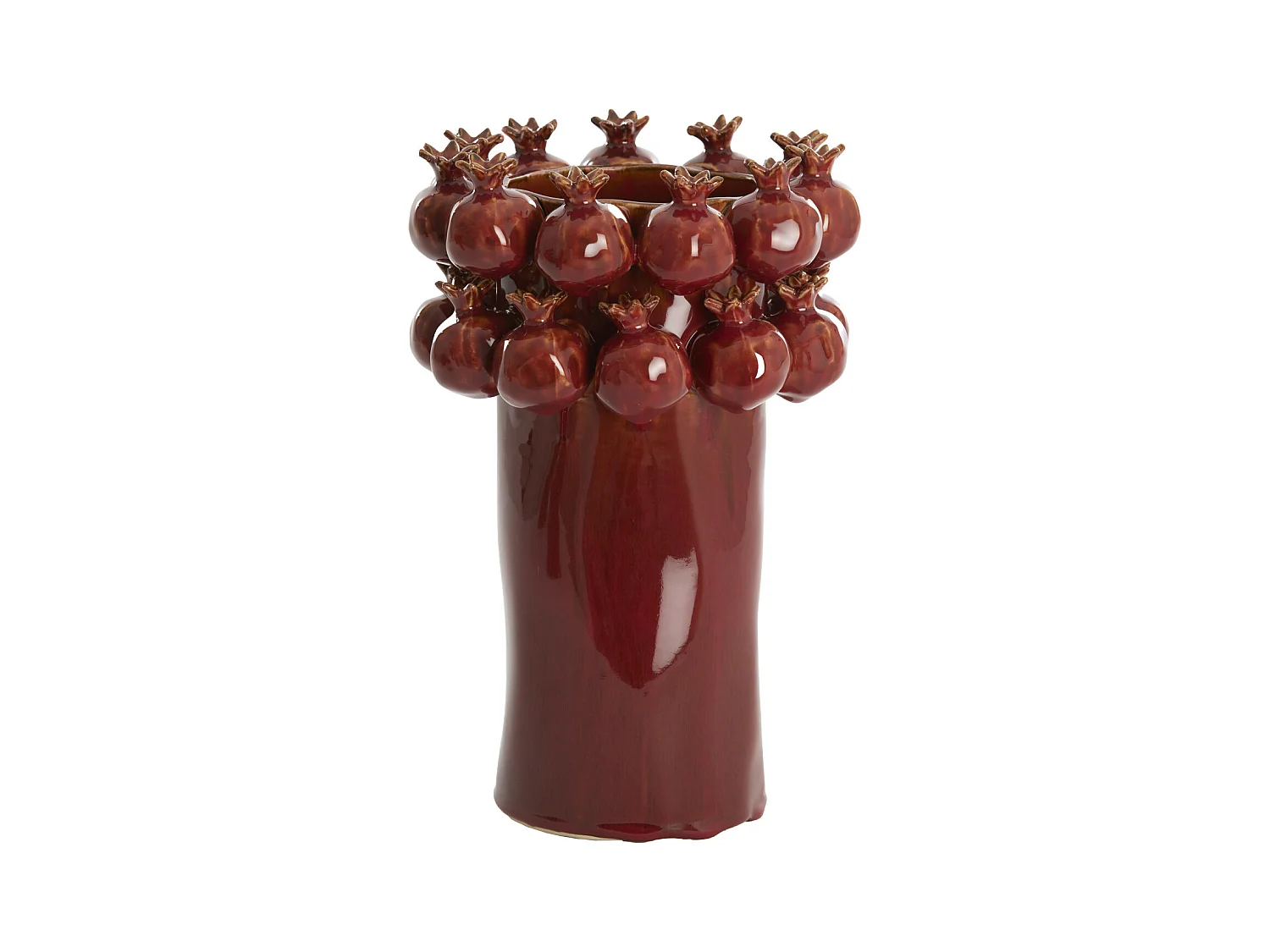 Vase GRENADE - Ø20x29,5cm - Rouge
