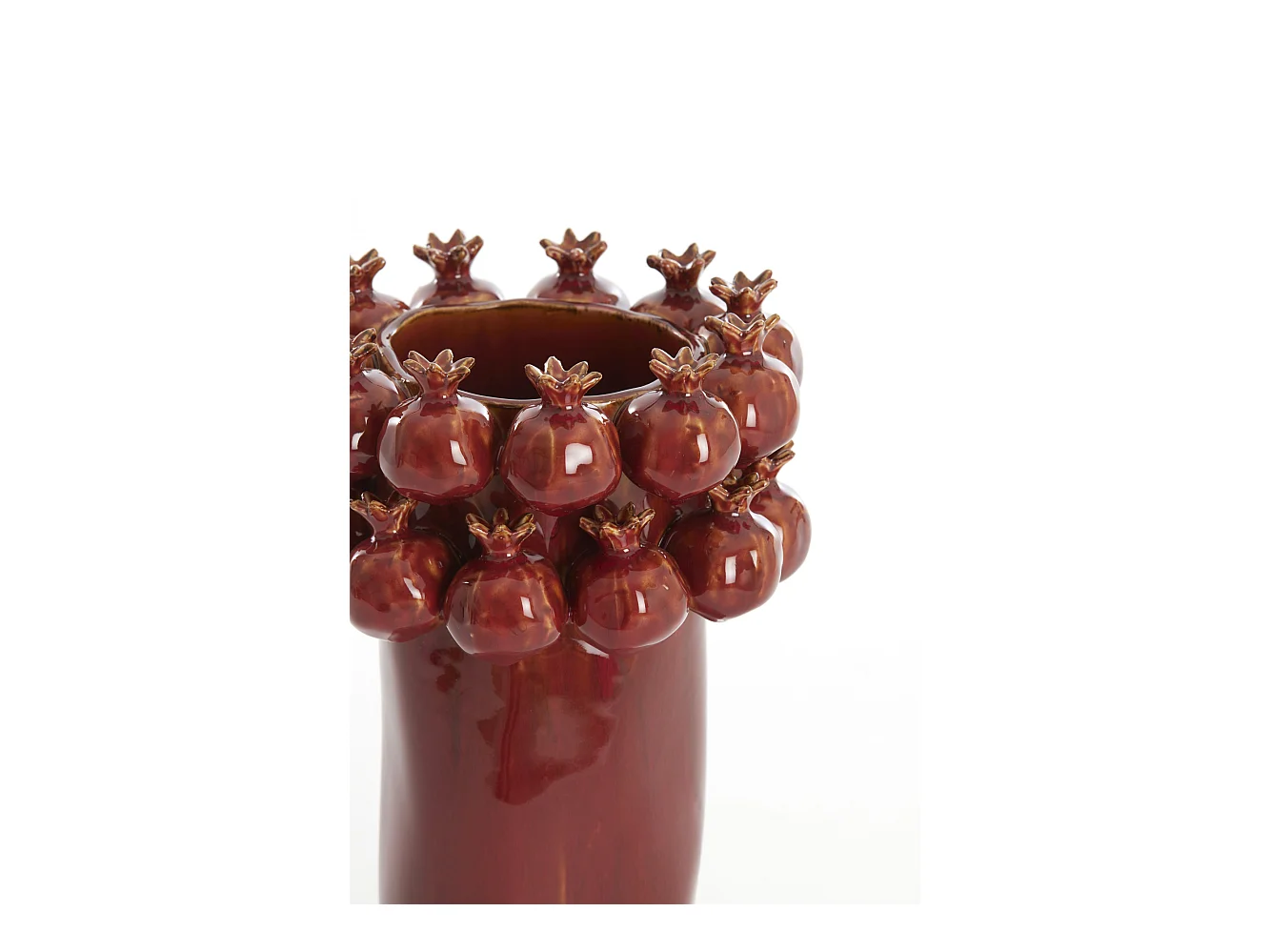Vase GRANATAPFEL - Ø20x29,5cm - Rot