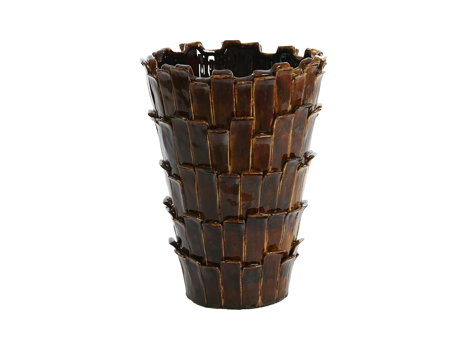 Vase BANYA - Ø33x43cm - Marron