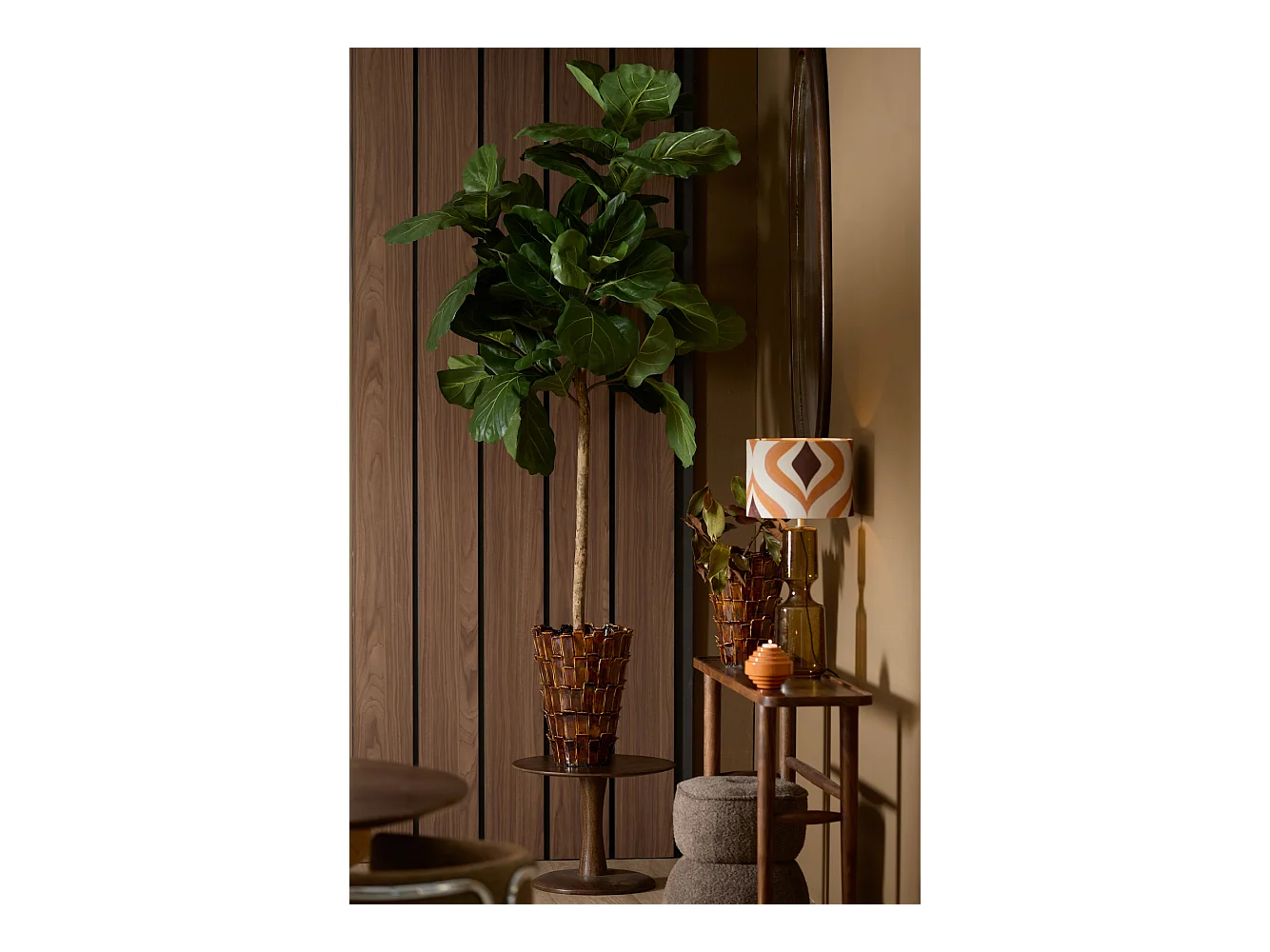 Vase BANYA - Ø33x43cm - Marron