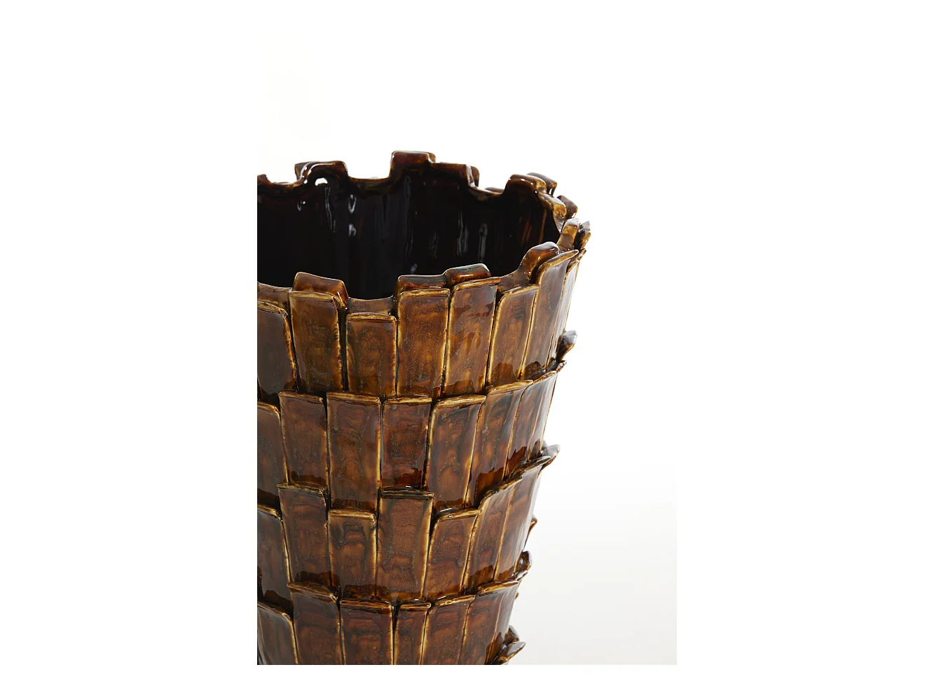 Vase BANYA - Ø33x43cm - Braun