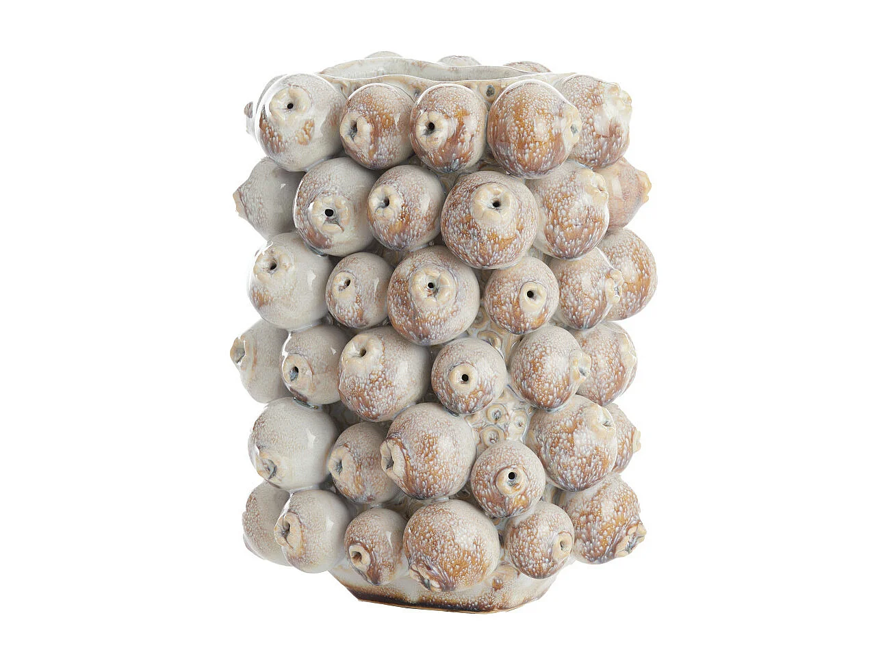 Vase NITALI - 20,5x16x26cm - Marron