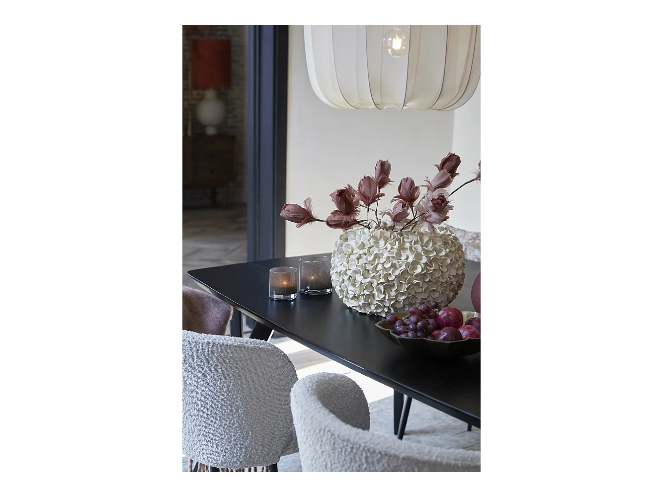 Vase PHYLIA - Ø47,5x30cm - Blanc