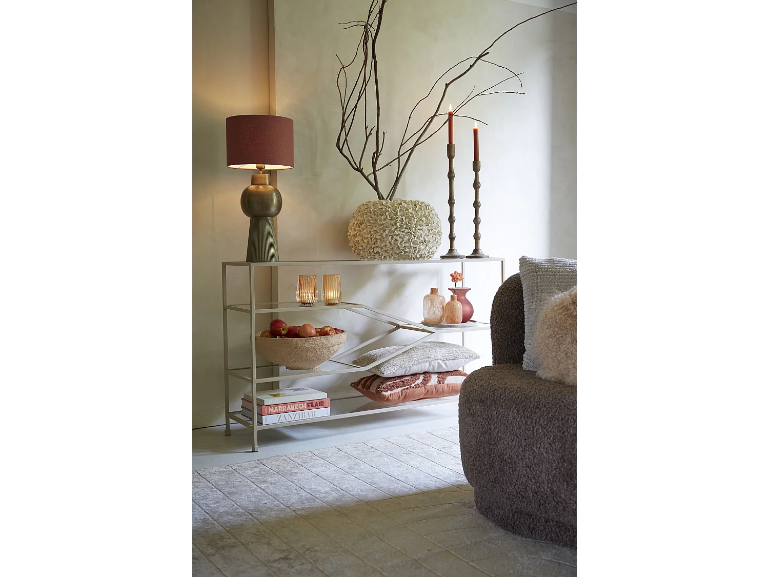 Vase PHYLIA - Ø47,5x30cm - Blanc