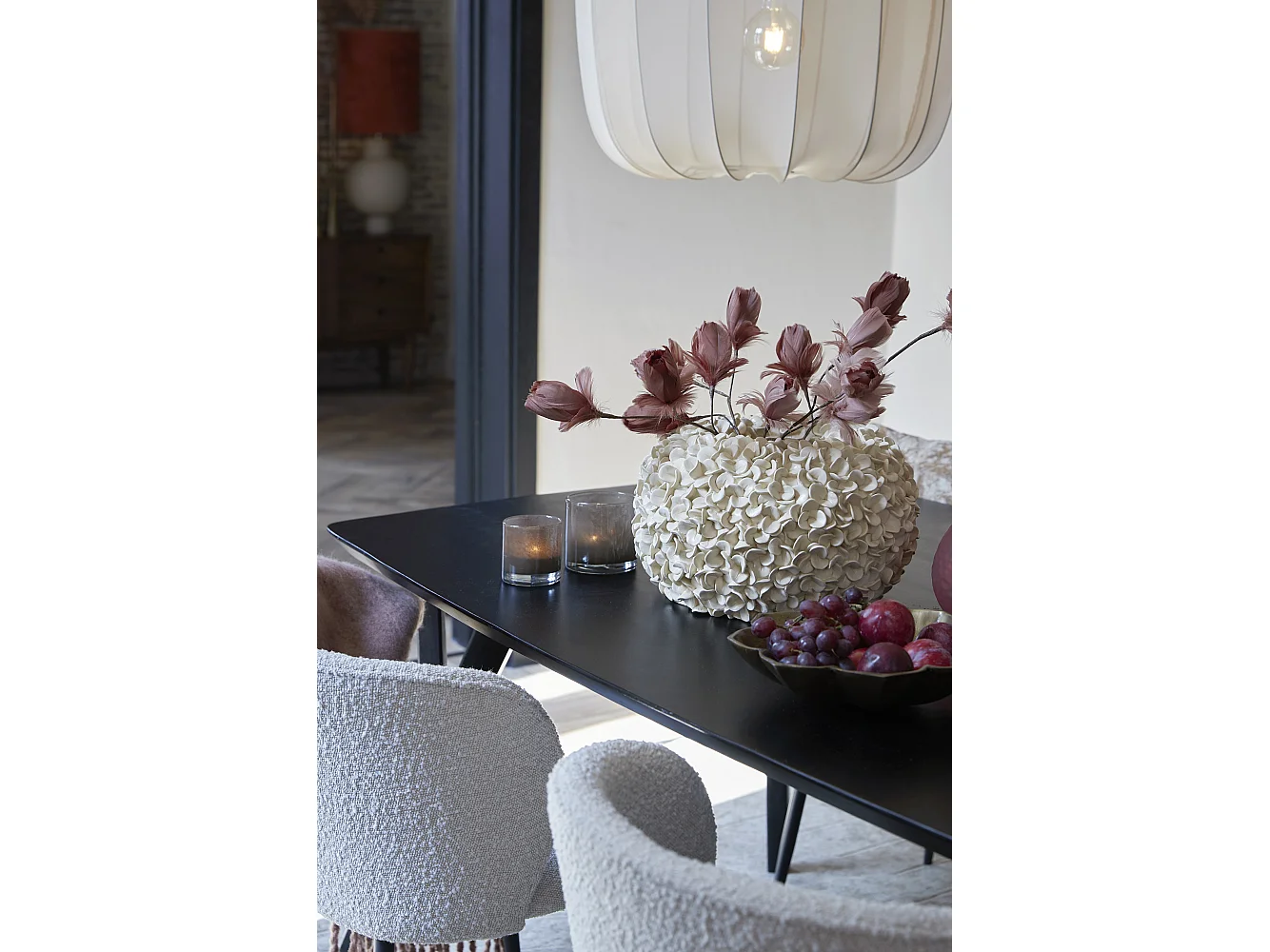 Vase PHYLIA - Ø47,5x30cm - Blanc