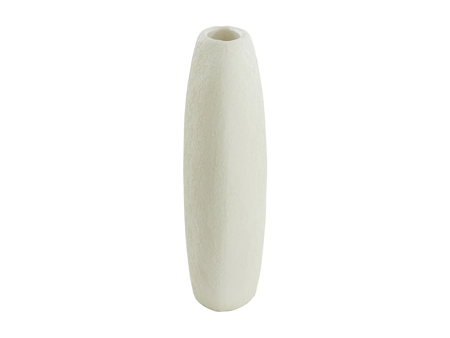 Vase RENDA - 40,5x11x40cm - Blanc