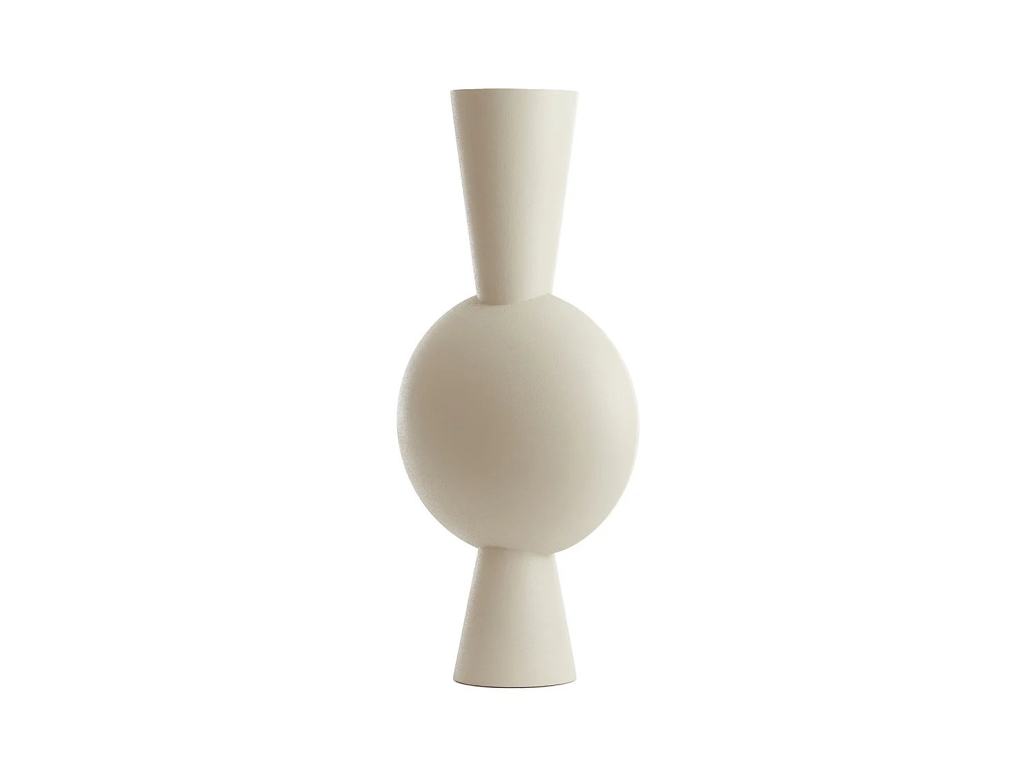 Vase KAVANDU - 37,5x22x81cm - Weiß