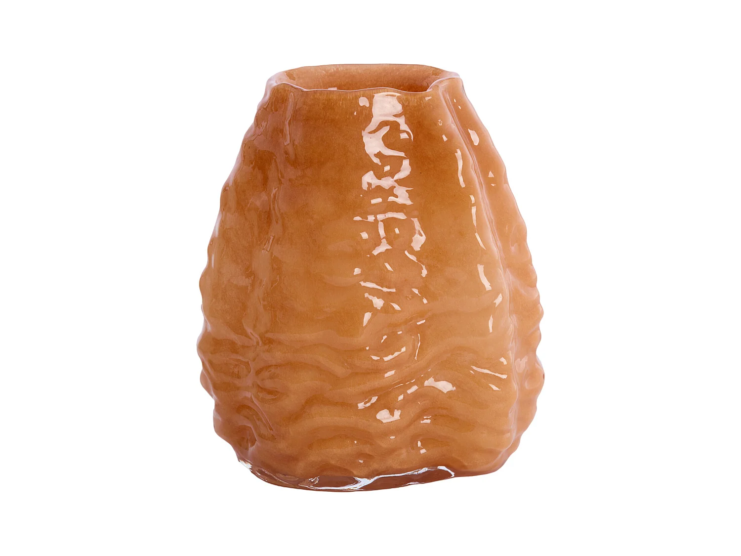 Vase AURELIA - 20x14,5x30cm - Marron