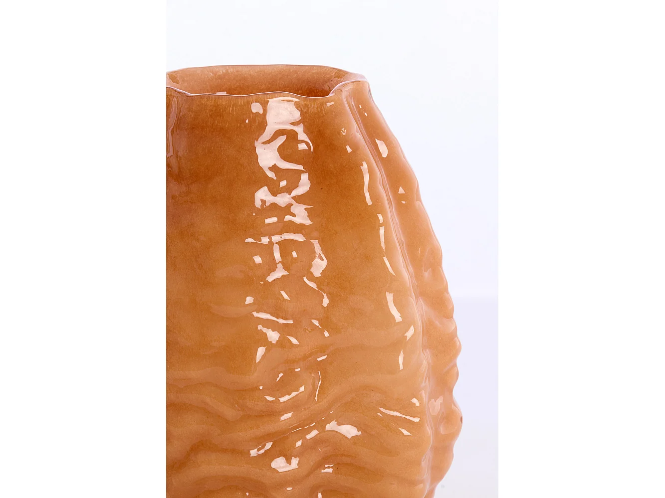 Jarrón AURELIA - 20x14,5x30cm - Marrón