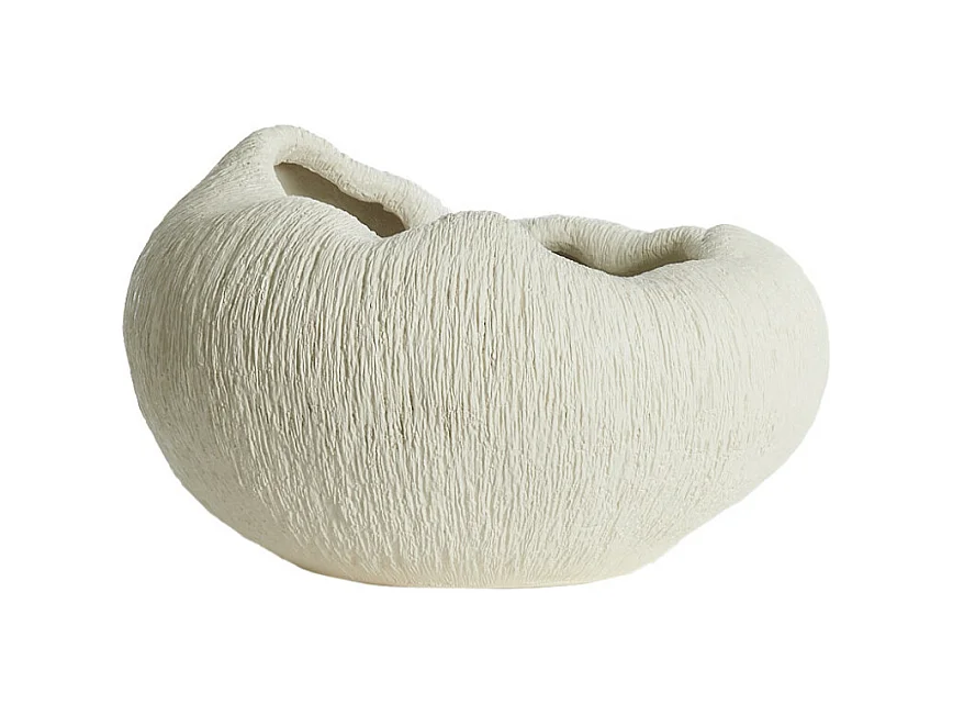 Vase DENISA - 39,5x32x24cm - Blanc