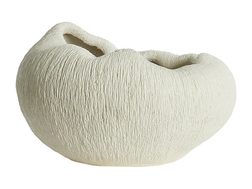Vase DENISA - 39,5x32x24cm - Blanc