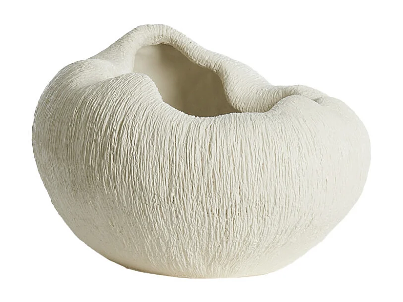 Vase DENISA - 39,5x32x24cm - Blanc