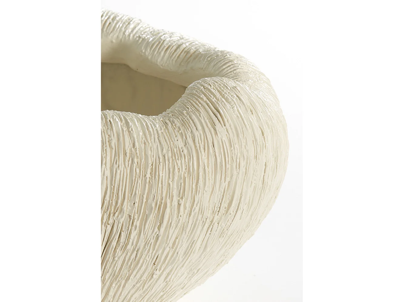 Vase DENISA - 39,5x32x24cm - Blanc