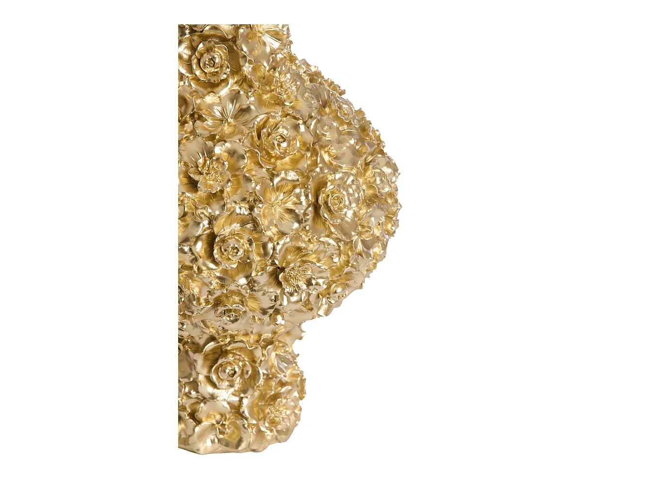 Vase GYULA - Ø31x62cm - Doré