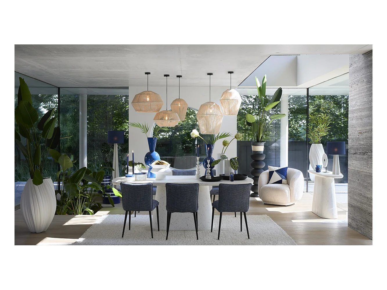 Vase YATUNG - Ø52x81cm - Blanc