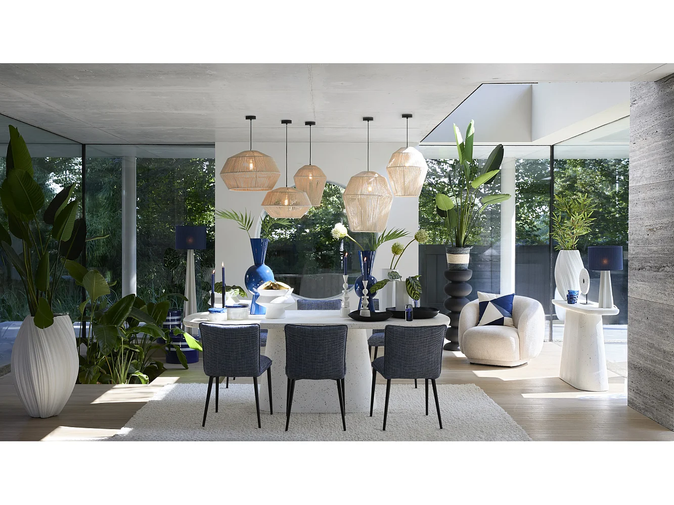 Vase YATUNG - Ø52x81cm - Blanc