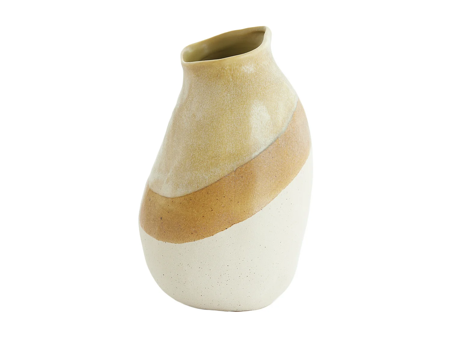 Vaas YULARA - 20.5x20x33cm - Bruin