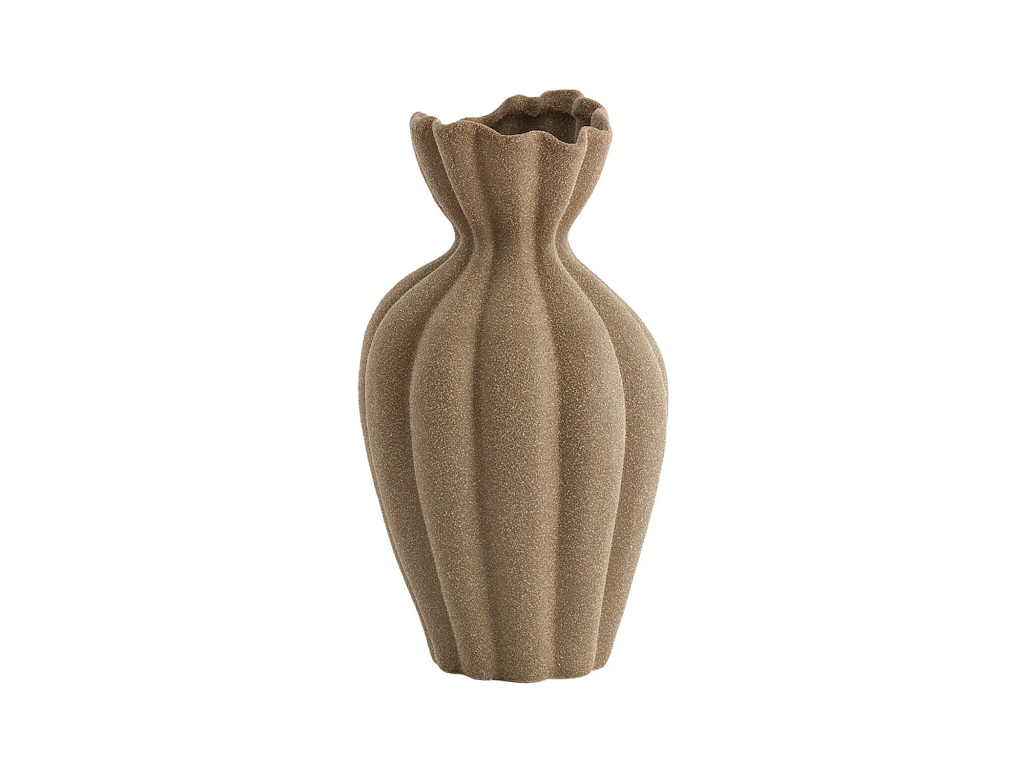 Vase SILLIAN - Ø19x35,5cm - Marron