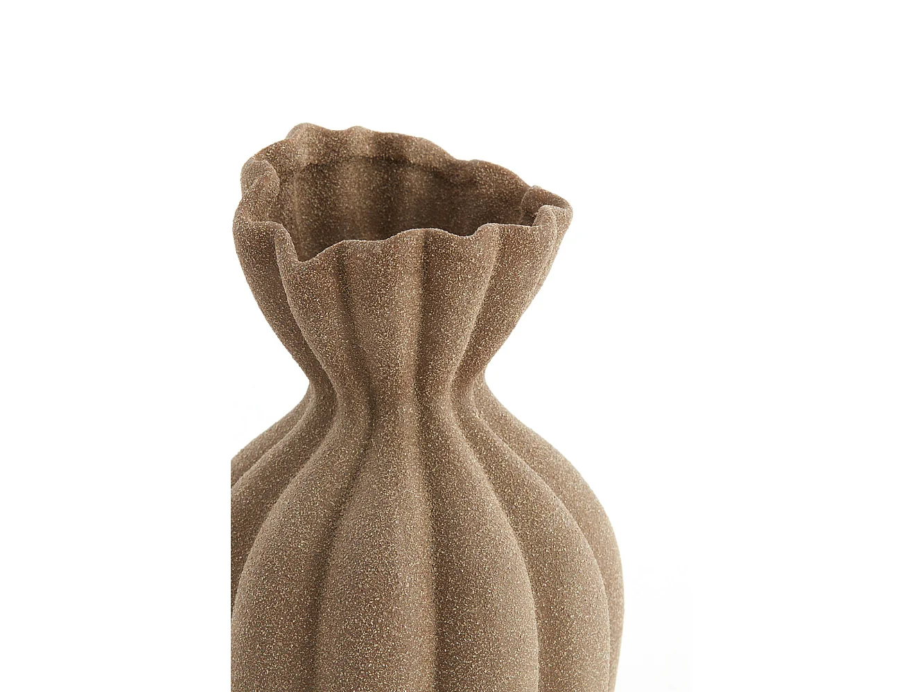 Vase SILLIAN - Ø19x35,5cm - Marron