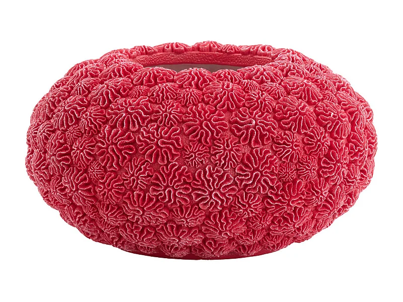 Vase CORAL - Ø47,5x25,5cm - Rouge
