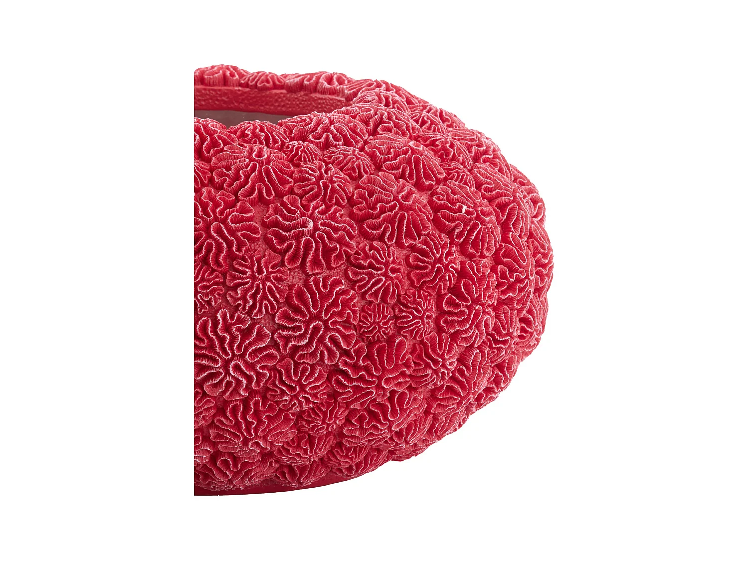 Jarrón CORAL - Ø47,5x25,5cm - Rojo