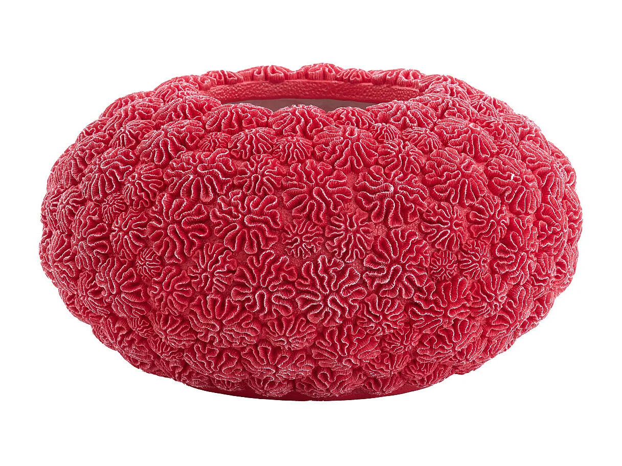 Vase CORAL - Ø47,5x25,5cm - Rouge