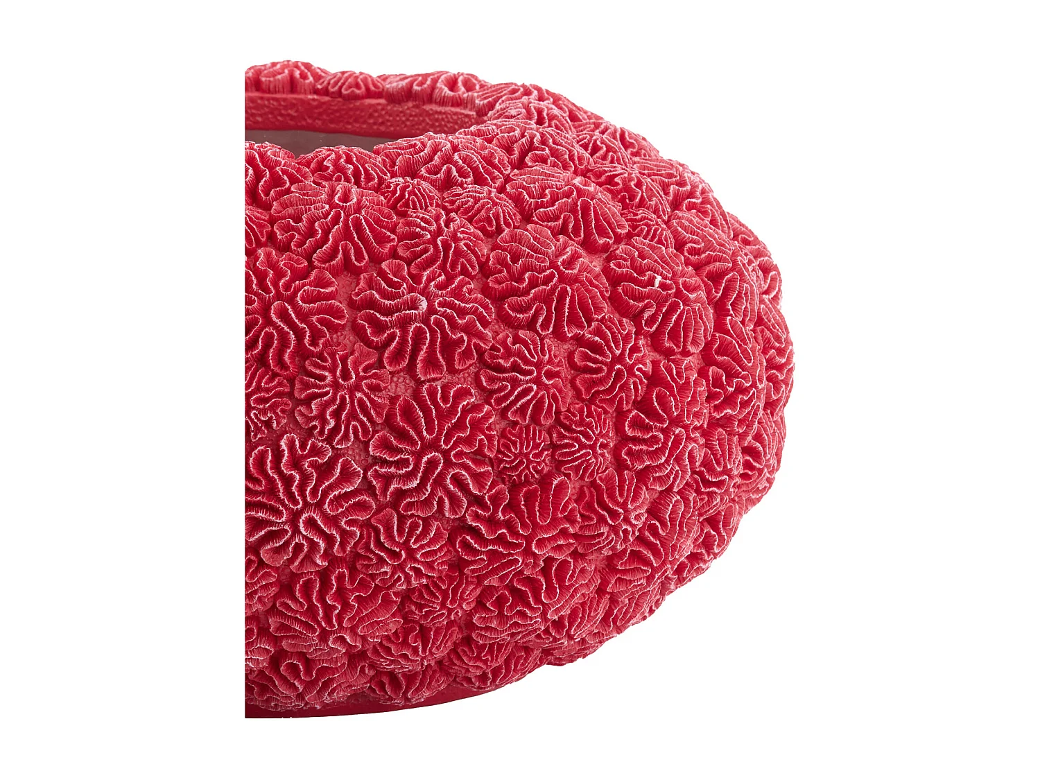 Vase CORAL - Ø47,5x25,5cm - Rouge