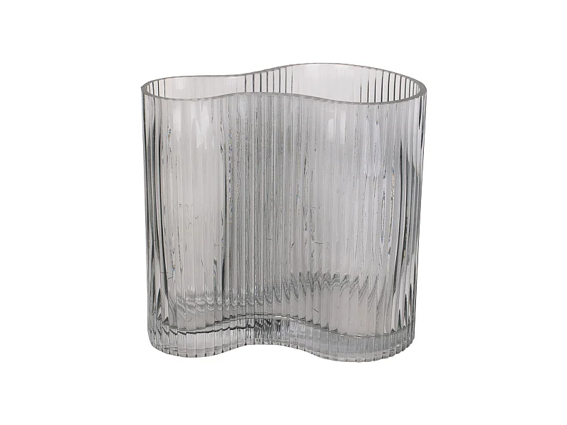 Vase Allure Wave - Dunkelgrau