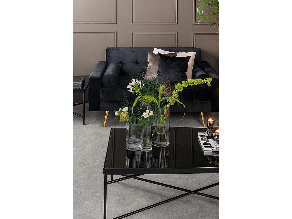 Vase Allure Wave - Gris foncé