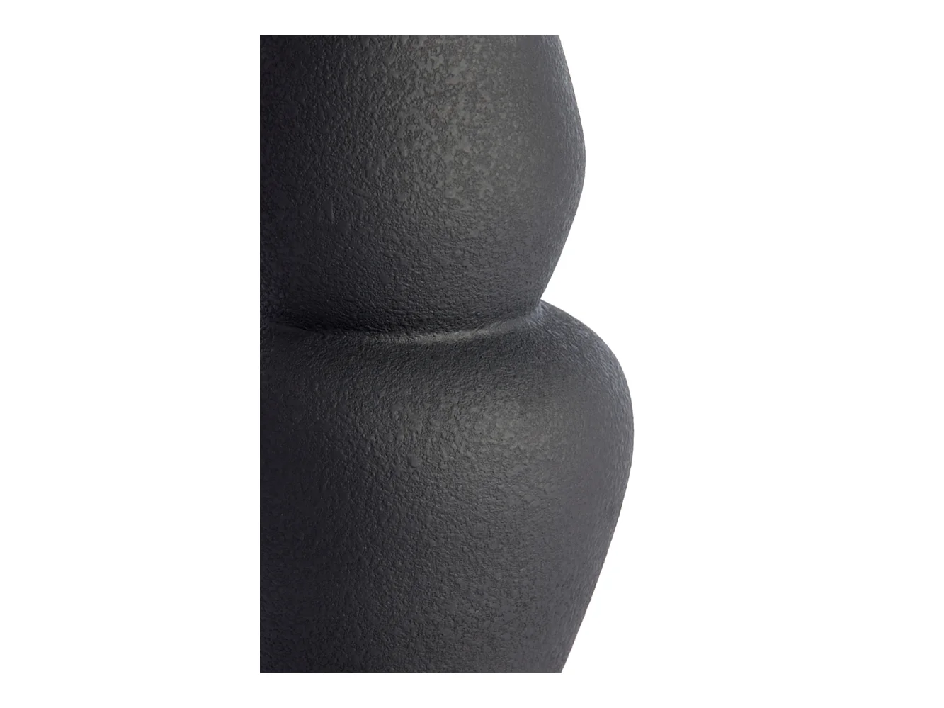 Vase ARAM - Ø19x46,5cm - Noir