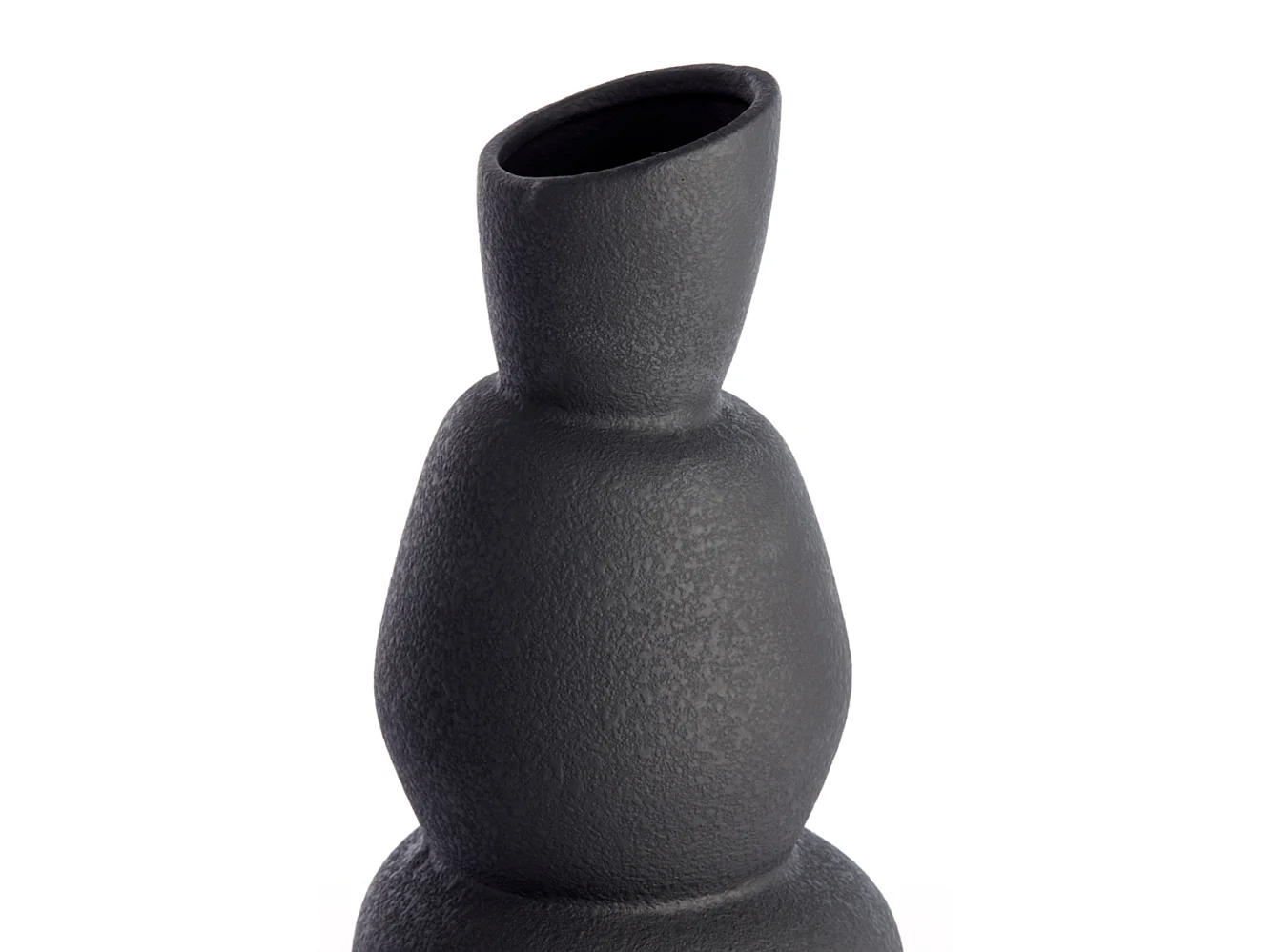 Vase ARAM - Ø19x46,5cm - Noir