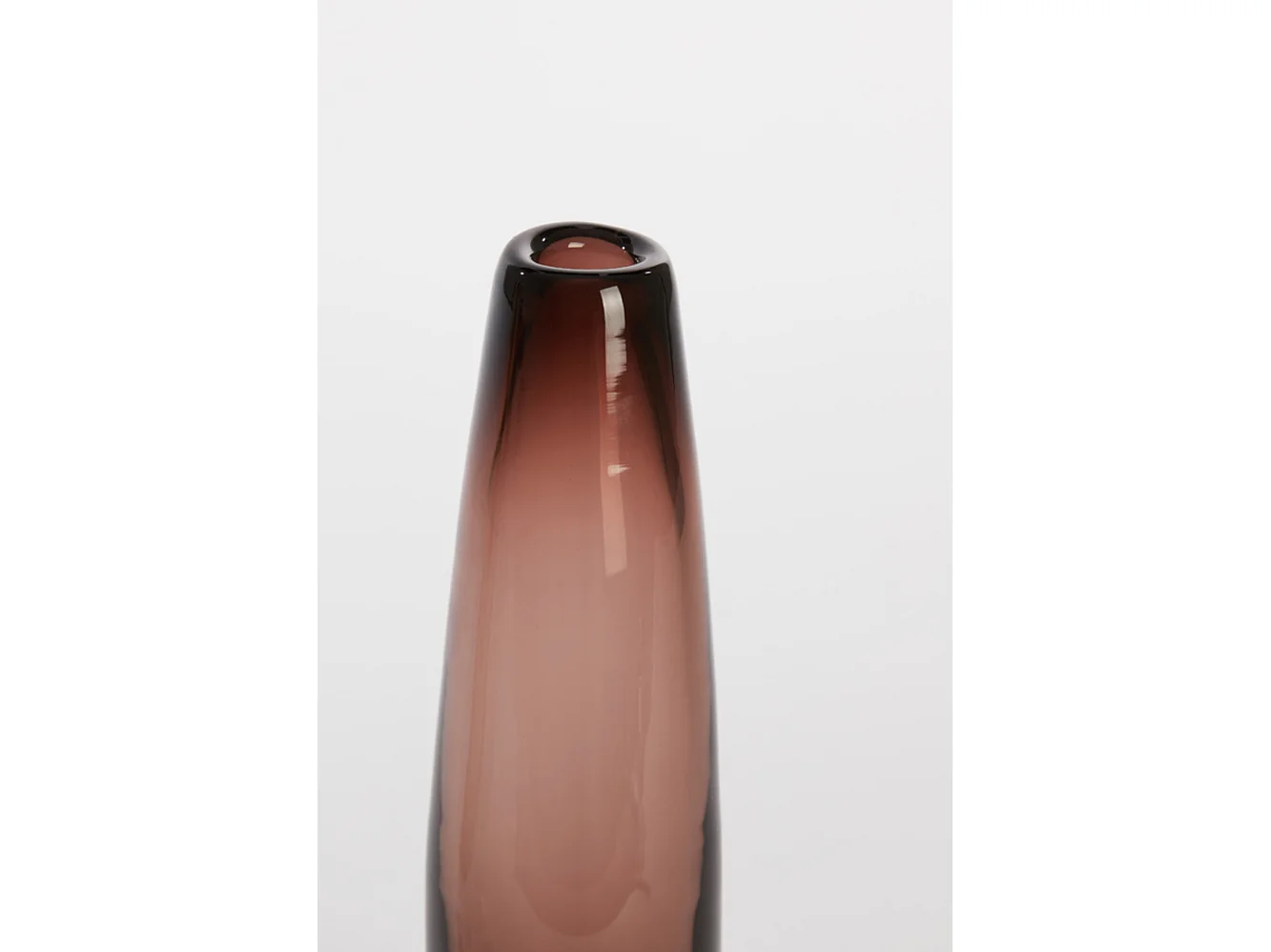 Vase ESTUA - Ø7,5x30,5cm - Marron