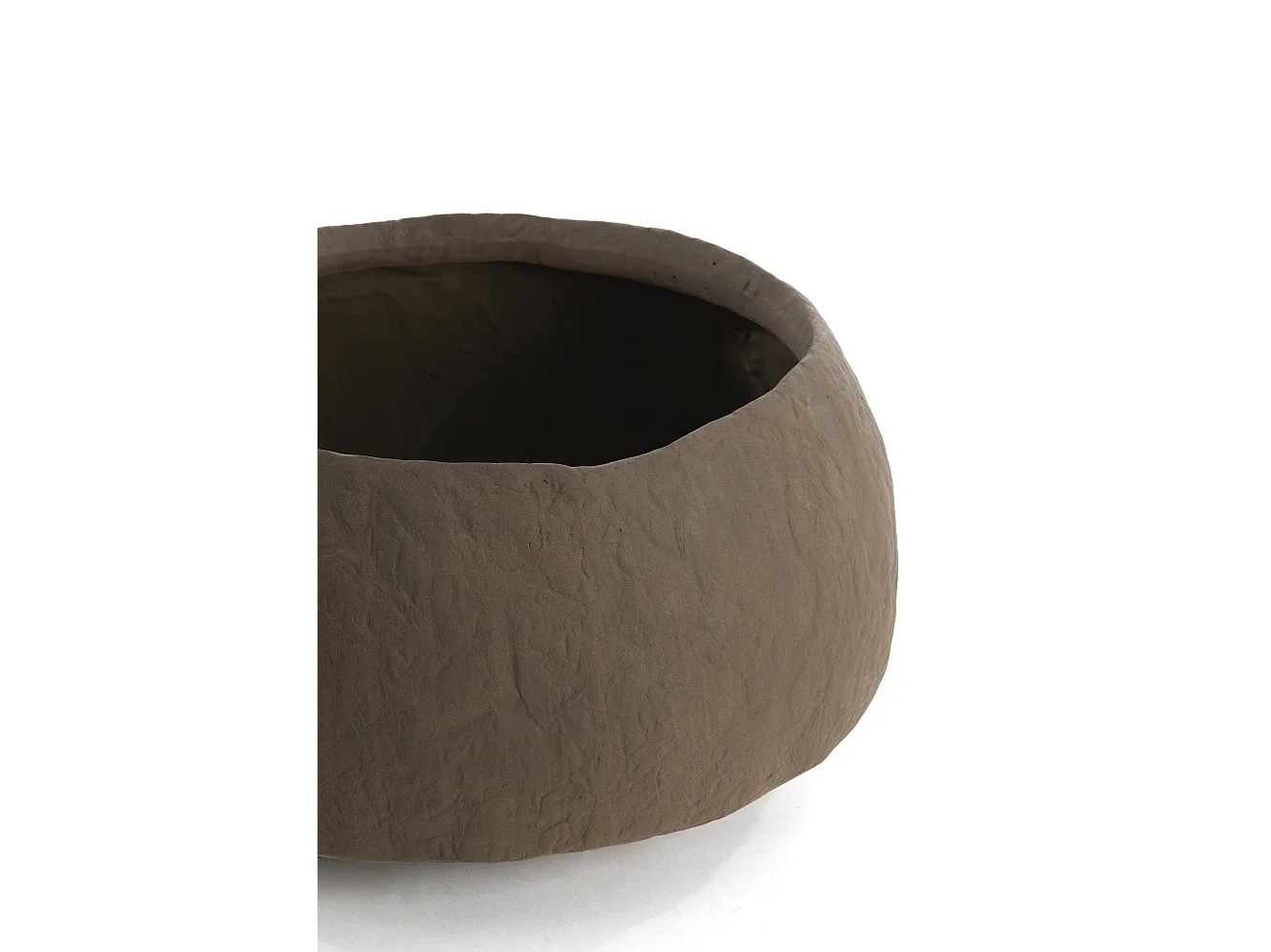 Vase TINGRI - Ø39x21cm - Marron