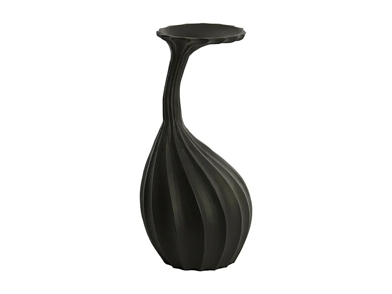 Vase NYOKO - Ø19x38cm - Schwarz