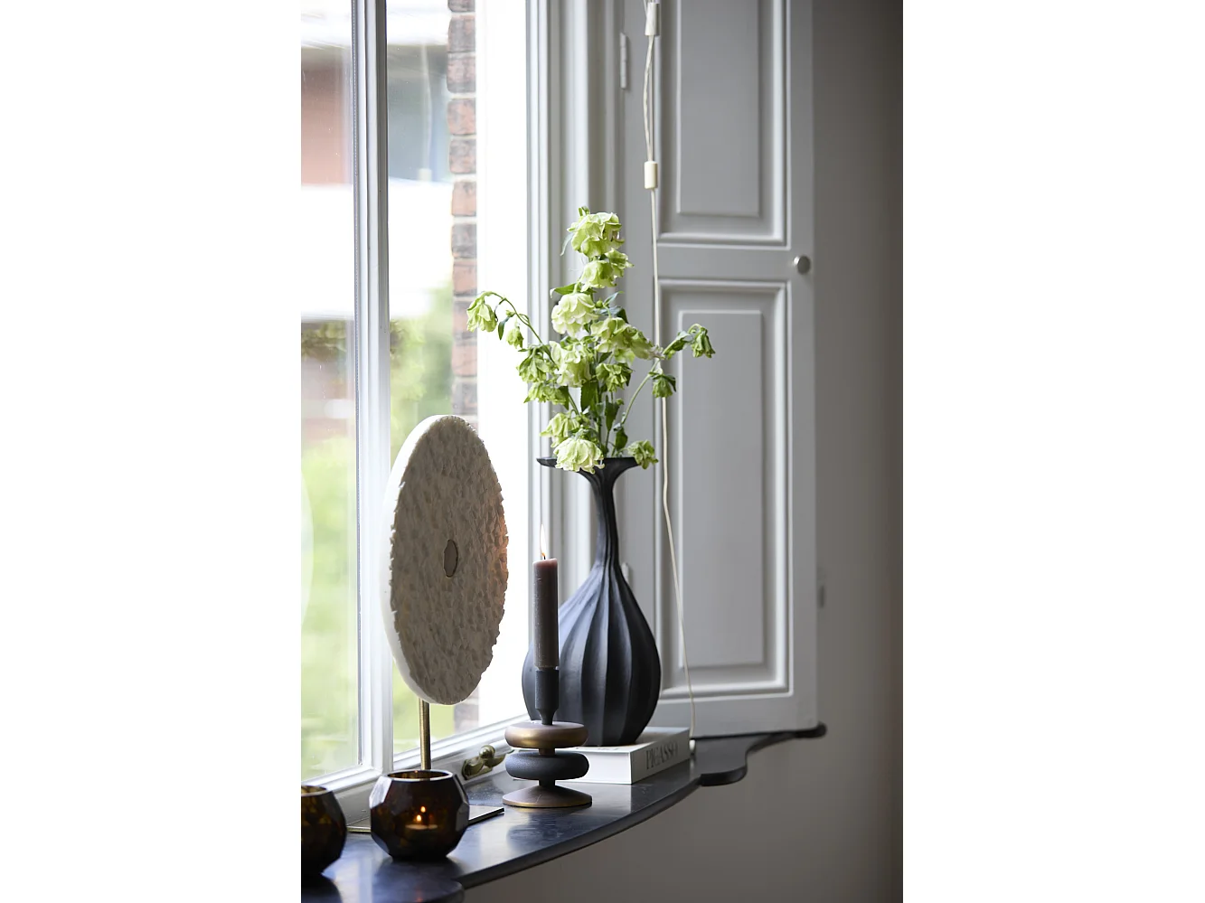 Vase NYOKO - Ø19x38cm - Noir