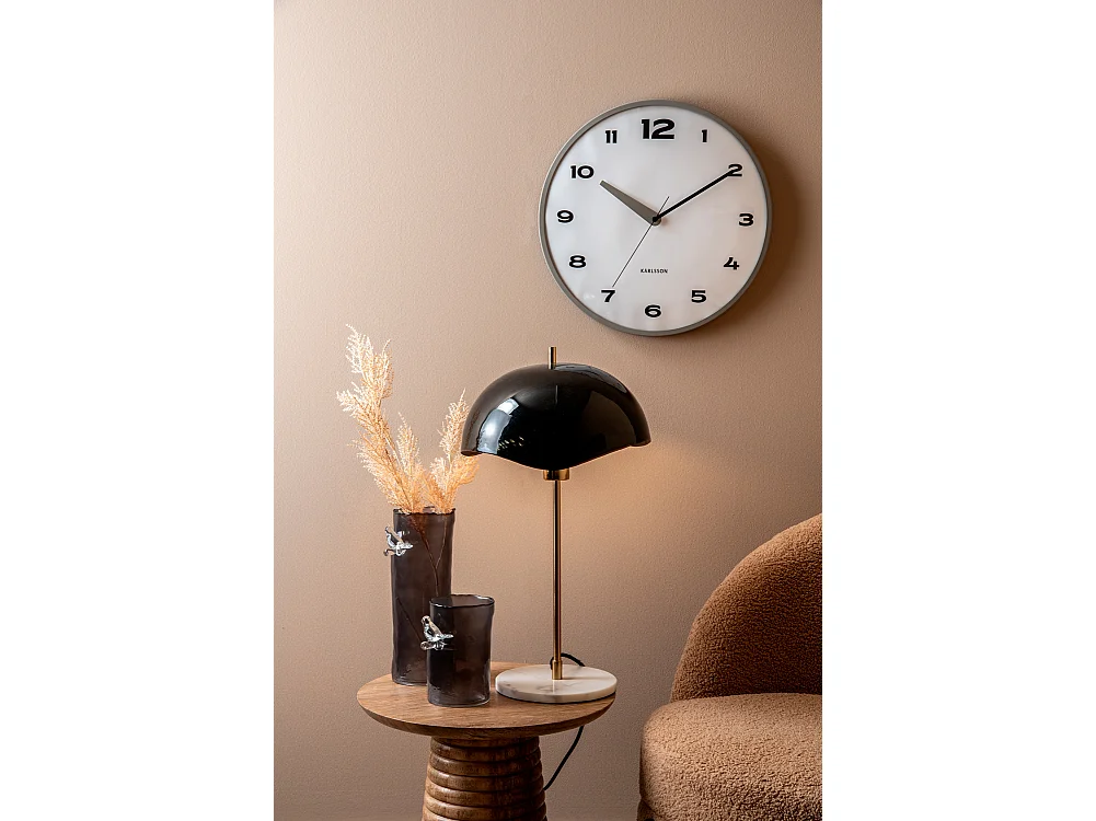 Vase Oiseau sur Branche Petit - Gris Foncé