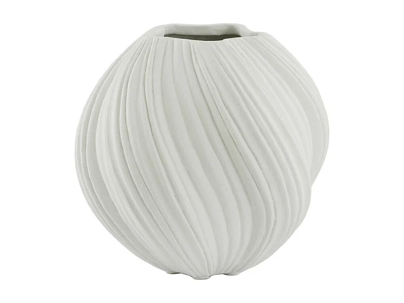 Vase YATUNG - Ø34x32cm - Blanc