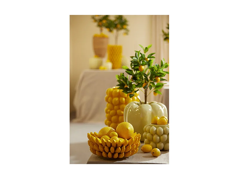 Vase CITRON - Ø23,5x33cm - Jaune