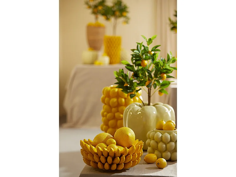 Vase CITRON - Ø23,5x33cm - Jaune