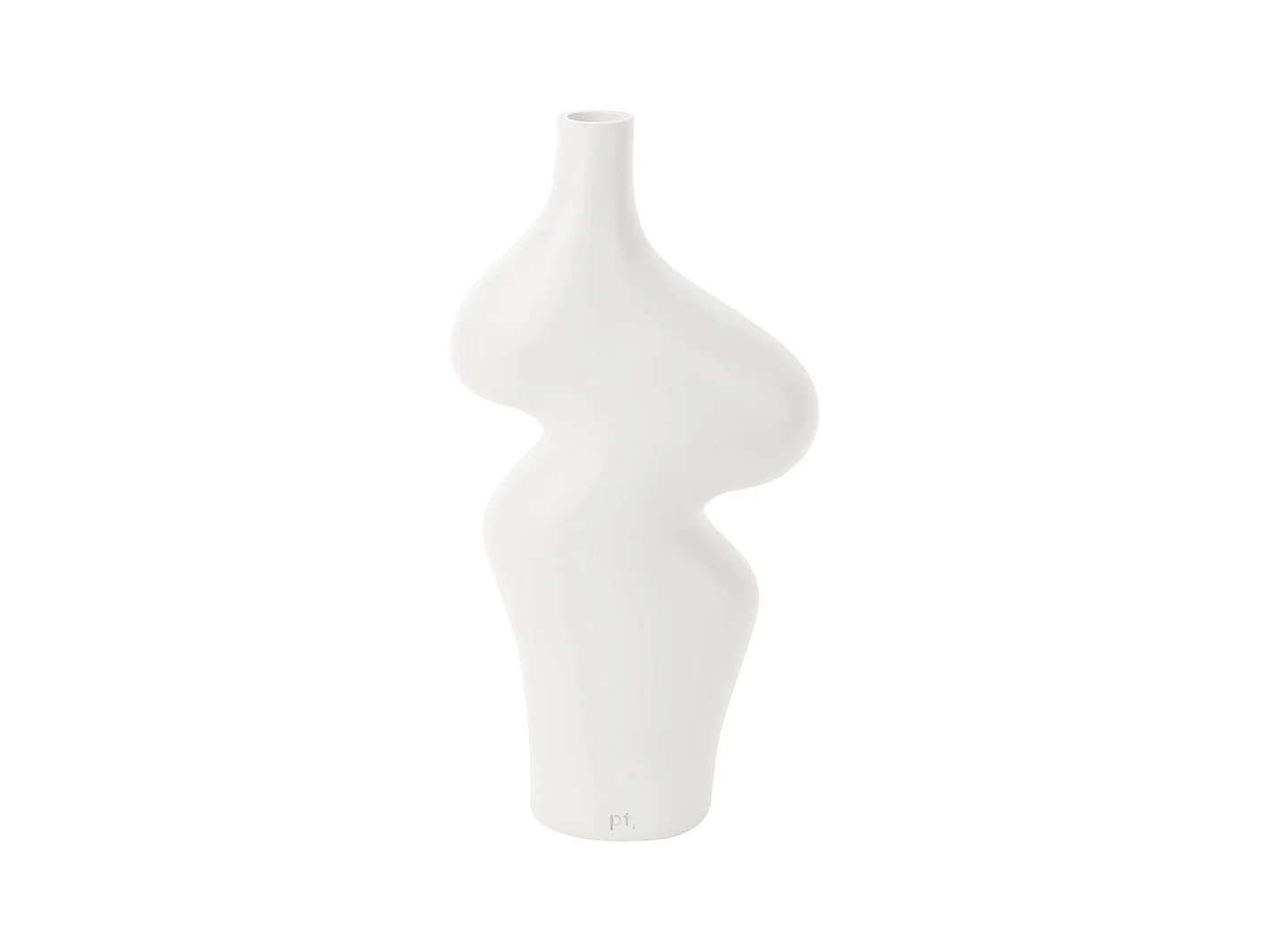 Vase Organic Curves Groß - Weiß